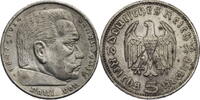 Drittes Reich 5 Reichsmark Hindenburg - Kursmünze (1935-1936) -