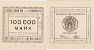 Montabaur, Stadt 100000 Mark Kassenschein -