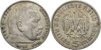 Drittes Reich 5 Reichsmark Hindenburg - Kursmünze (1935-1936) -