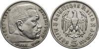 Drittes Reich 5 Reichsmark Hindenburg - Kursmünze (1935-1936) -
