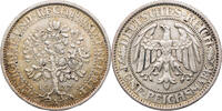 Weimarer Republik 5 Reichsmark Kursmünze Eichbaum -