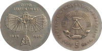 DDR 5 Mark Zum 125. Geburtstag von Otto Lilienthal -