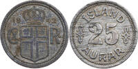 Island 25 Aurar Christian X. (1918-1944) - Kursmünze -