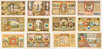 Rosenheim 5, 10, 2 x 25, 2 x 50 Pfennige Komplette Serie von 6 Scheinen - 2. Ausgabe -