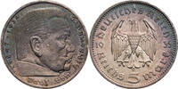 Drittes Reich 5 Reichsmark Hindenburg - Kursmünze (1935-1936) -