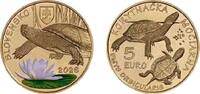 Slowakei 5 Euro Europäische Sumpfschildkröte - Reptilien -
