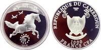 Kamerun 1000 Francs Jahr des Pferdes - 1 Silberunze -
