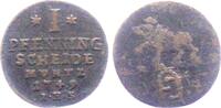 Anhalt - Bernburg 1 Pfennig Victor Friedrich (1721 - 1765) - Bär -