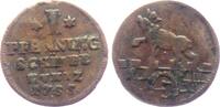Anhalt - Bernburg 1 Pfennig Victor Friedrich (1721 - 1765) - Bär -