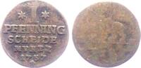 Anhalt - Bernburg 1 Pfennig Victor Friedrich (1721 - 1765) - Bär -
