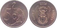 Südafrika 5 Cents Vogel - Tiere -