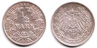 Kaiserreich 1/2 Mark 1/2 Mark - Abart erhöhte dicke 6 -
