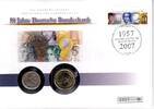 Deutschland Numisbrief 50 Jahre Deutsche Bundesbank - Numisbrief mit 50 Pfg. + 1 Euro -