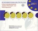 Deutschland 5x 2 Euro Sondermünzen-Serie (A,D,F,G,J) - WWU - 10 Jahre Währungsunion -