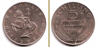 Österreich 5 Schilling Kursmünze -