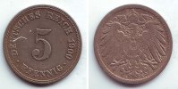Kaiserreich 5 Pfennig 5 Pfennig großer Adler -