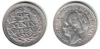 Niederlande 25 Cent Wilhelmina (1890 - 1948) -
