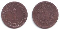 Kaierreich 1 Pfennig Kursmünze kleiner Adler -