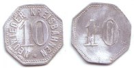 Neuwied 10 Pfennig Privates Notgeld - Kreisbahn -