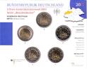 Deutschland 5x 2 Euro 2 Euro-Serie (A, D, F, G, J) - Nordrhein-Westfalen - Kölner Dom -