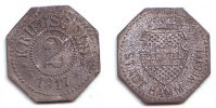 2 Pfennig 1917 Hamm Notgeld - Stadt Hamm  ss-vz oxi.