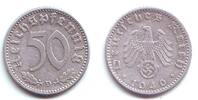 Drittes Reich 50 Reichspfennig 50 Reichspfennig - mit Hakenkreuz -
