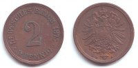 Kaiserreich 2 Pfennig 2 Pfennig - kleiner Adler -