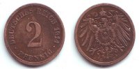 Kaiserreich 2 Pfennig 2 Pfennig - großer Adler -