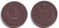 Kaiserreich 2 Pfennig 2 Pfennig - großer Adler -