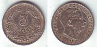 Luxemburg 5 Centimes Adolph (1890 - 1905) -