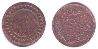 Tunesien 5 Centimes Muhammed V. Nasir Bei (1906 - 1922) -
