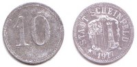 Scheinfeld 10 Pfennig Notgeld der Stadt Scheinfeld -