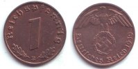 Drittes Reich 1 Reichspfennig 1 Reichspfennig - mit Hakenkreuz -