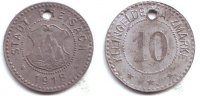 10 Pfennig 1918 Breisach Notgeld der Stadt breisach - 10 Pfennig vz leicht fleckig