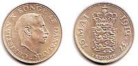 Dänemark 2 Kroner Christian X. von Dänemark (1912 - 1947) -
