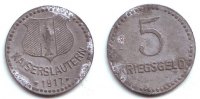 Kaiserslautern 5 Pfennig Notgeld der Stadt Kaiserslautern - 5 Pfennig -