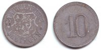 Lauingen 10 Pfennig Notgeld der Stadtgemeinde Lauingen - 10 Pfennig -