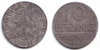 Überlingen 10 Pfennig Notgeld der Stadtgemeinde Überlingen - 10 Pfennig -