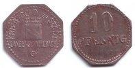 Langenschwalbach 10 Pfennig Notgeld der Stadt Langenschwalbach - 10 Pfennig -
