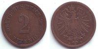 Kaiserreich 2 Pfennig 2 Pfennig - kleiner Adler -