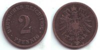 Kaiserreich 2 Pfennig 2 Pfennig - kleiner Adler -