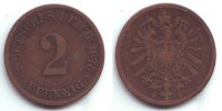 Kaiserreich 2 Pfennig 2 Pfennig - kleiner Adler -