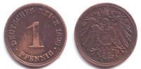 Kaiserreich 1 Pfennig 1 Pfennig - großer Adler -