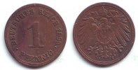 Kaiserreich 1 Pfennig 1 Pfennig - großer Adler -