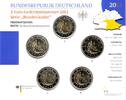 Deutschland KMS - 5 x 2 Euro 2 Euro-Satz Schloß Neuschwanstein - Prägestätten: A D F G J -