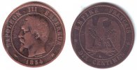 Frankreich 10 Centimes Napoleon III. (1852 - 1870) -