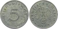 Drittes Reich 5 Reichspfennig 5 Reichspfennig - mit Hakenkreuz -