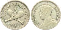 Neuseeland 3 Pence George V. (1910 - 1936) -
