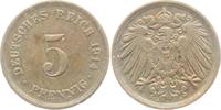 Kaiserreich 5 Pfennig 5 Pfennig - großer Adler -
