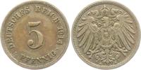 Kaiserreich 5 Pfennig 5 Pfennig - großer Adler -